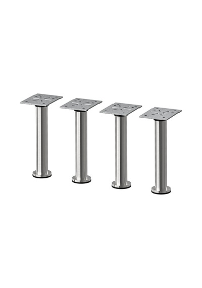 Ikea Capıta 4'lü Mobilya Ayağı 16-17 Cm Krom