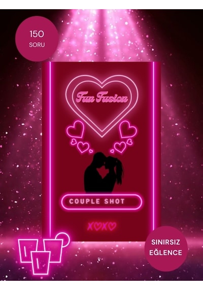 Fun Fusion Couple Shot Çiftler İçin Kart Oyunu Içki Oyunu