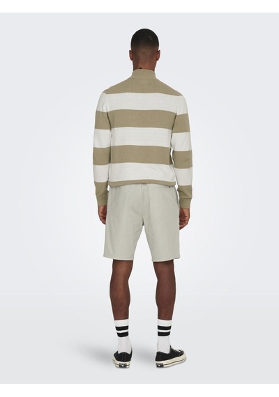 Only & Sons Onslınus 0007 Cot Lın Shorts Noos Erkek Gri Şort - 22024967 Gri