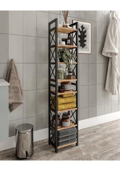Tr Dekoratif Banyo Rafı Organizer Retro Tasarımlı Çok Amaçlı Düzenleyici Raf, Ahşap Çam Raflı, Dayanıklı Diğer