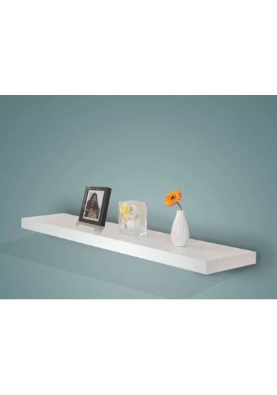 Rafkestir 100 X 15 Gizli Bağlantılı Duvar Rafı ( Mat Beyaz )