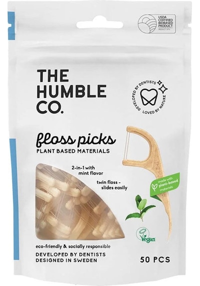 2 Adet Humble Kürdanlı Diş İpi Nane 50'li