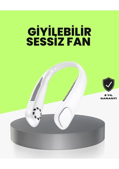 Bıçaksız Güvenli Tasarımlı Sessiz Boyun Fanı Çok Renkli