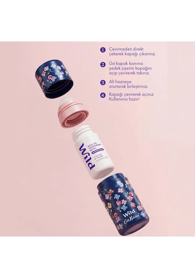 Wild Antiperspirant Roll On Cath Kidston Marble Ditsy Case & Coconut & Vanilla Refill Ter Önleyici 50 Ml