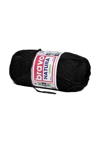 Natura Cotton Siyah 101 Pamuk İplik 100gr 200mt