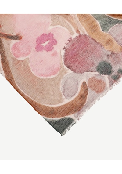 Yargıcı Çiçek Desenli Şal 26yksl1099x 320 Çok Renkli