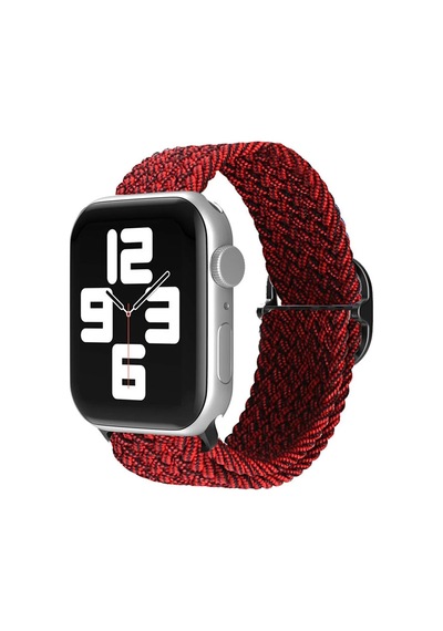 Ugr02 Apple Uyumlu Watch  38mm Star Kordon - Siyah-bordo