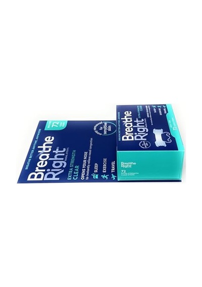 Breathe Right Extra Strength Burun Bandı Şeffaf Renk 72 Adet Erkek