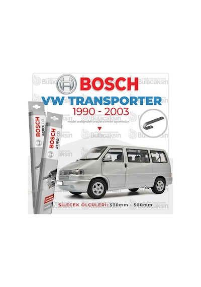 Volkswagen Transporter Muz Silecek Takımı 1990-2003 Bosch Aeroe