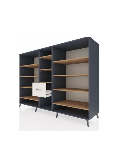 Kronos Dolap 11 Raflı 3 Çekmeceli 220x59x163 Antrasit-çam/aytaşı Antrasit-çam/aytaşı Kronos Dolap 11 Raflı 3 Çekmeceli 220x59x163 Antrasit-çam/aytaşı Antrasit-çam/aytaşı