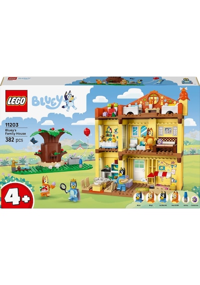 LEGO® Bluey: Bluey’nin Aile Evi 11203 - 4 Yaş ve Üzeri Çocuklar için Yaratıcı Oyuncak Yapım Seti (382 Parça)