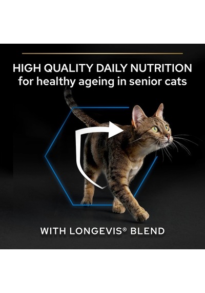 Original Senior Somonlu Kuru Kedi Maması 3 Kg Kıdemli Kedi Maması Somon Lezzeti - Hayati İşlev Desteği İçin Longevis Formülü - Sağlık Kedi - Lezzetli Yemekler