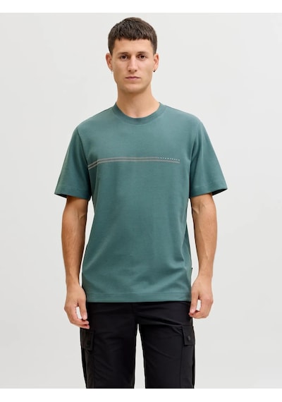 Jack & Jones Jack&jones Core Jcofusıon Chest Brand Tee Ss Erkek T-shirt 12289936 Mavi