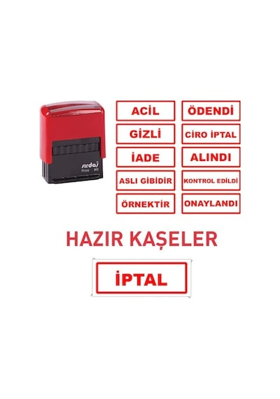 Sırdaş 912 Otomatik Kaşe Kişi Ve Firmaya Özel Üretim Ve Kargo