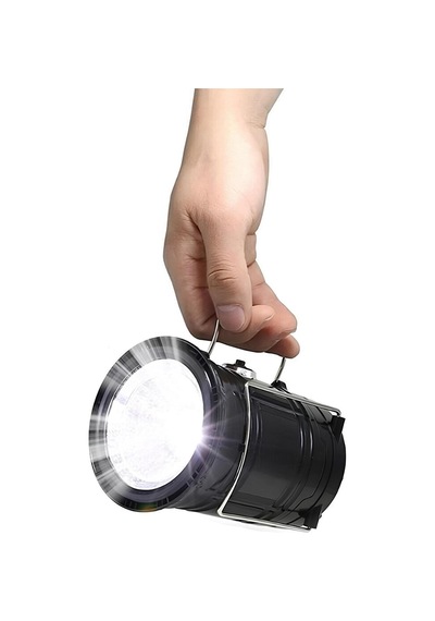 Solar Güneş Enerjili Kamp Bahçe Lambası Kahverengi