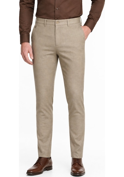 Polo Casimo Erkek Silim Fit Spor Kumaş Pantolon Bgl-st05390 Bej