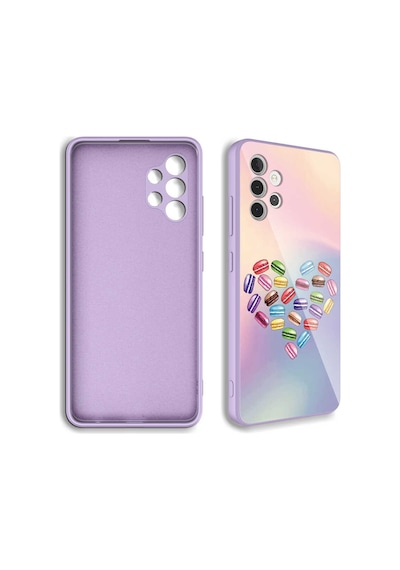 Galaxy A32 4g Kılıf Kamera Korumalı Desenli Sert Silikon Zore Epoksi Kapak NO2