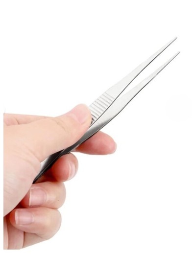 Spatül Öğrenci Tipi + Penset Düz Ssivri Uçlu 16 Cm Nikel Kaplama