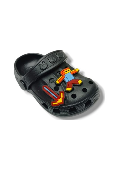 Apella E100-3-26 Robloks Sabo Erkek Bebek Terlik&sandalet 19-21 Siyah