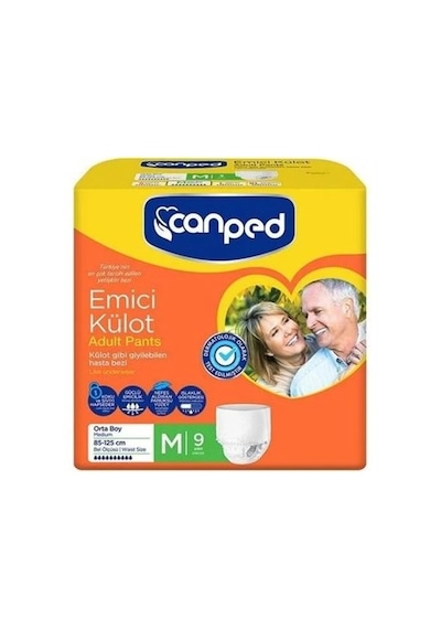 Canped Emici Külot 9'lu M Beden