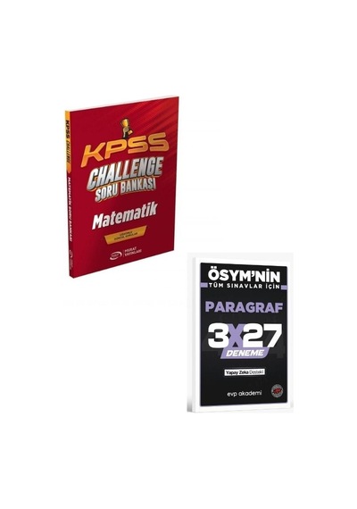 Murat 2027 Kpss Matematik Challenge Soru Bankası+ Evp Akademi Paragraf