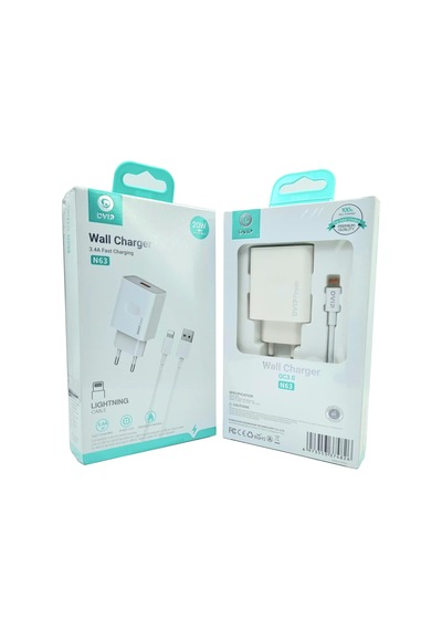 3.4a Qc3.0 Usb Apple iPhone Uyumlu  Şarj Aleti Dvıp N63 Stn
