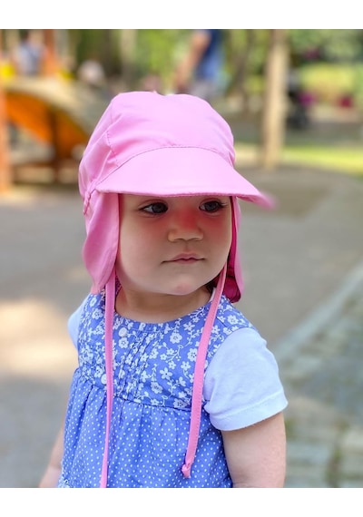 Xmlbayiciniz Flap Lejyoner Ense Korumalı Boyundan Bağlamalı Çocuk Bebek Güneş Şapka Çok Renkli