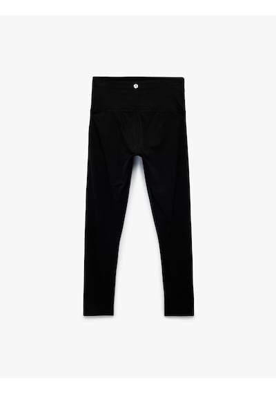 Koton Yüksek Bel Slim Fit Spor Tayt Siyah 6wak40344nk Siyah