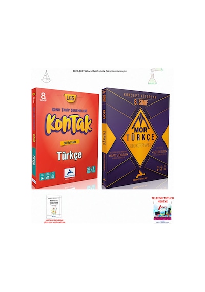Paraf 8. Sınıf Lgs Türkçe Kontakt+mor 2 Kitap Seti