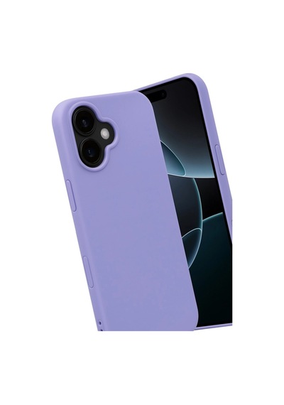Apple iPhone Uyumlu,  17 Nano İçi Kadife Silikon - Lila