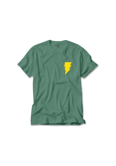 Black Adam Yellow Logo Yeşil Tişört