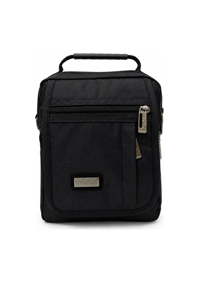 Unisex Çok Bölmeli Günlük Organizer El Ve Omuz Çantası Siyah