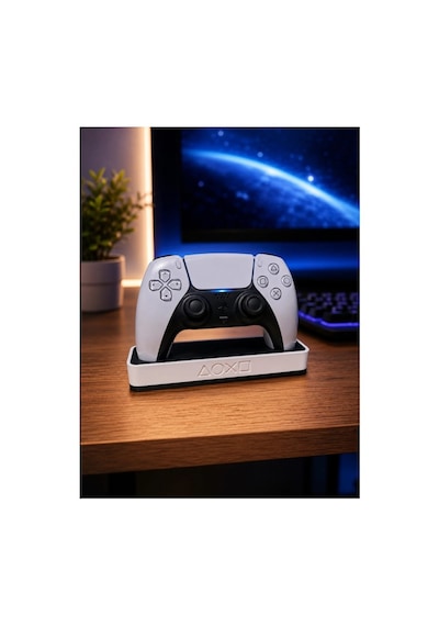 Veriqo 3d Ps5 Dualsense Şarj Ve Stand Ünitesi Playstation 5 Kontrolcü Masaüstü Düzenleyici Standı Beyaz