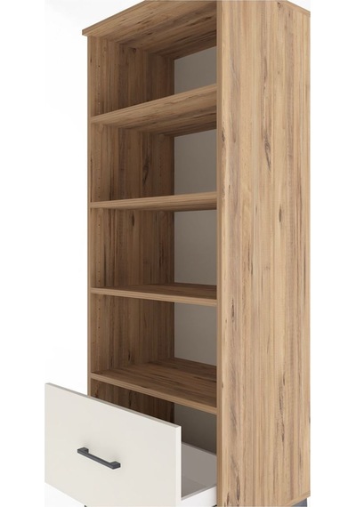 Hyperion Dolap 4 Raflı Tek Çekmeceli 60x44x163 Çam-aytaşı Atlas Çam