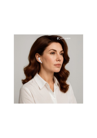 Hpvnpr-002 Vion Air Bluetooth Tws Kulaklık, Yarı Kulak İçi, 4 Saat Müzik, Kutuyla 10 Saat, Dokunmatik Kontrol - Beyaz
