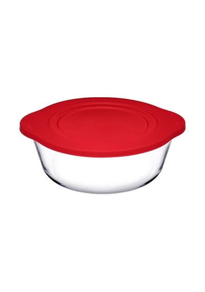 Kırmızı Salata Kasesi A-59133 Şeffaf