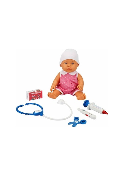 30111 Bebelou Doktor Zamanı Sesli Bebek Seti 35 Cm -sunman Ürün Oyuncaktır - Izbp-890262 1 Adet