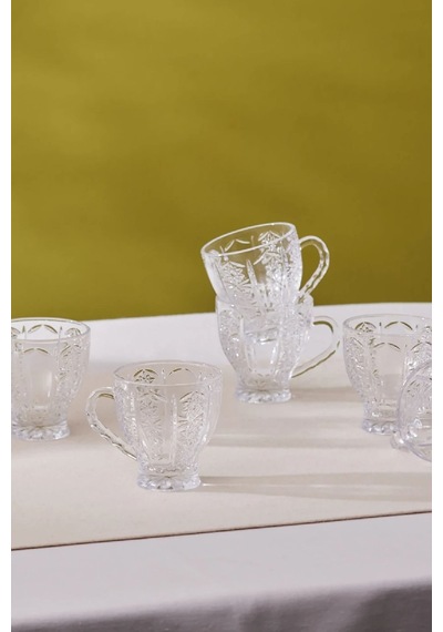 Karaca  Seda 6 Kişilik Cam Çay Fincanı 180 Ml
