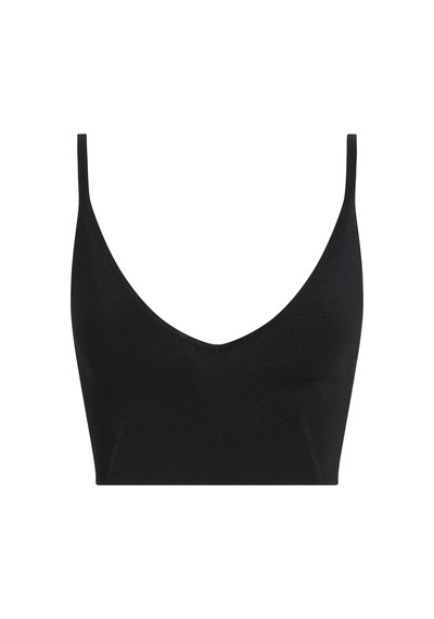 Calvin Klein Rayon Sweater Bralet, Beh Siyah Kadın T-shirt & Polo