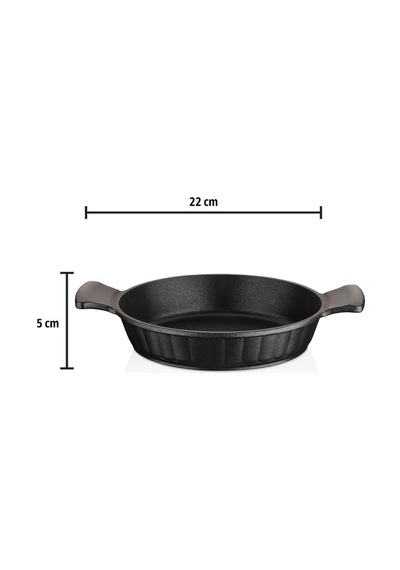 Kuvars İkili Sahan 18 - 22 Cm Siyah
