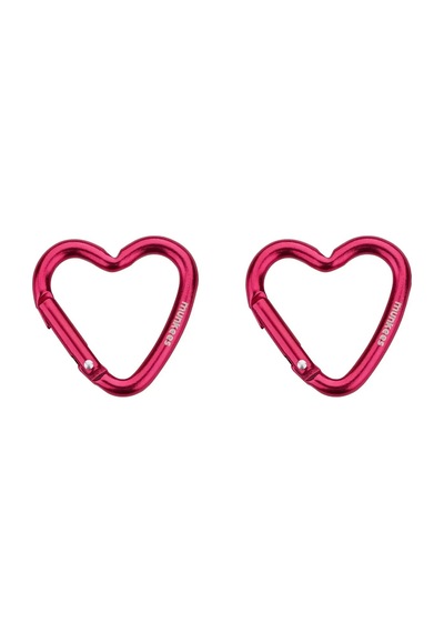 Munkees Mini Heart Carabiner 2 Pieces Kırmızı Anahtarlık