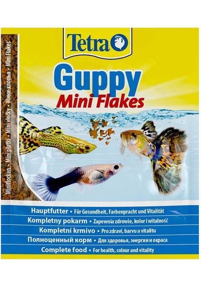 Guppy Mini Flakes 12 Gr Lepistes Yemi (Canlı Doğuran Yemi)