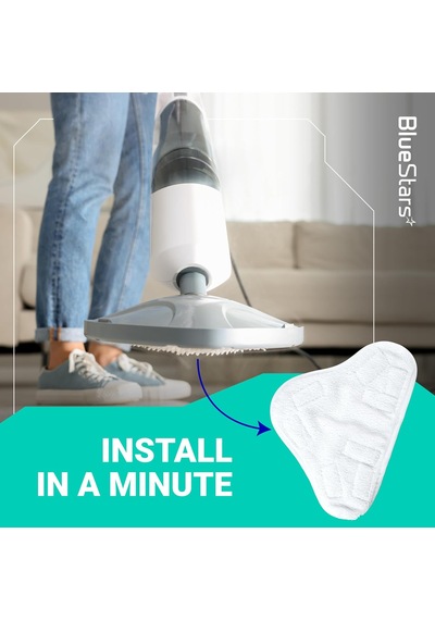 Tr H2o H20 Buharlı Paspas X5 İle Uyumlu 8'li Paket Yedek Pedler - Yıkanabilir Ve Yeniden Kullanılabilir Mikrofiber Bu Genel