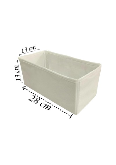2'li Beyaz Çekmece İçi Düzenleyici Organizer Set - Çok Amaçlı Dolap İçi Kutu Seti 28 13 13 Diğer