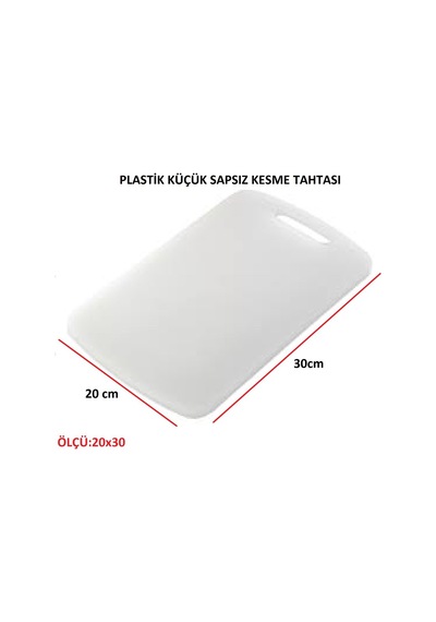 Plastik Küçük Sapsız Kesme Tahtası Kesim Panosu
