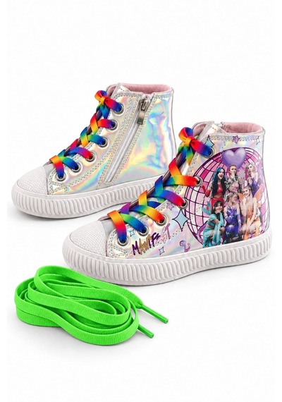 Nese Shoes Manifest Kız Çocuk Işıklı Sneaker.spor Ayakkabı Açık Gri