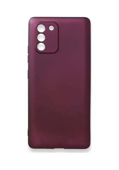 Newface - 952 - Samsung Galaxy A91 / S10 Lite Kılıf First Silikon - Edntrend - - Mürdüm