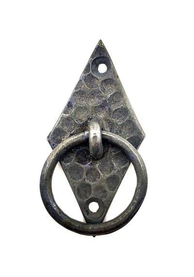 Antika Tarz Dekoratif Pirinç Dik Bakla H , Mobilya Kulbu - 82x41 Mm, Oksit Diğer
