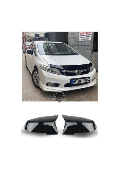 Honda Civic Fb7 2012-2016 Batman Yarasa Ayna Kapağı Piano Black