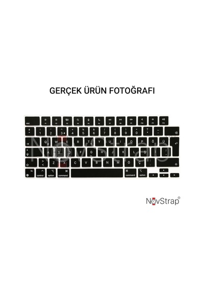 Apple Uyumlu MacBook Pro 2021 14 Inç A2442 Klavye Koruyucu Kılıf Siyah